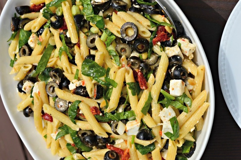 Fancy vegetarian pasta recipes Sun-Dried Tomato and Olive Penne