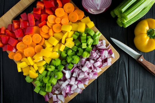 Chopped vegetables