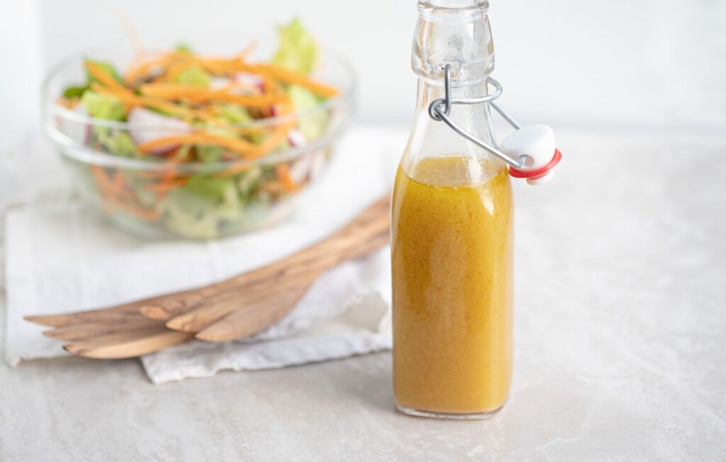 Vinaigrette for easy vegetarian cold pasta salad recipe