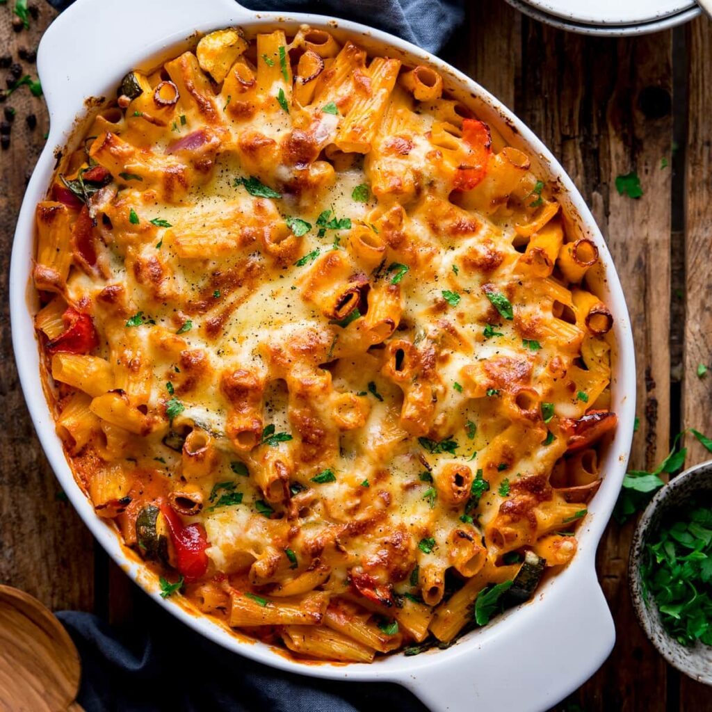 TUSCAN PASTA BAKE VEGETARIAN