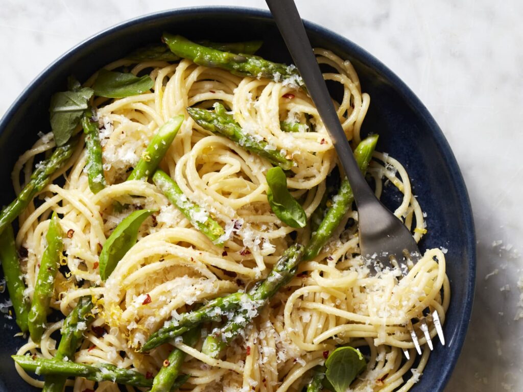 Asparagus pasta vegetarian recipes