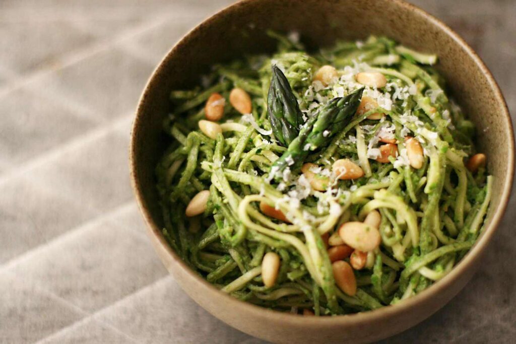 Asparagus Pesto with  Pasta