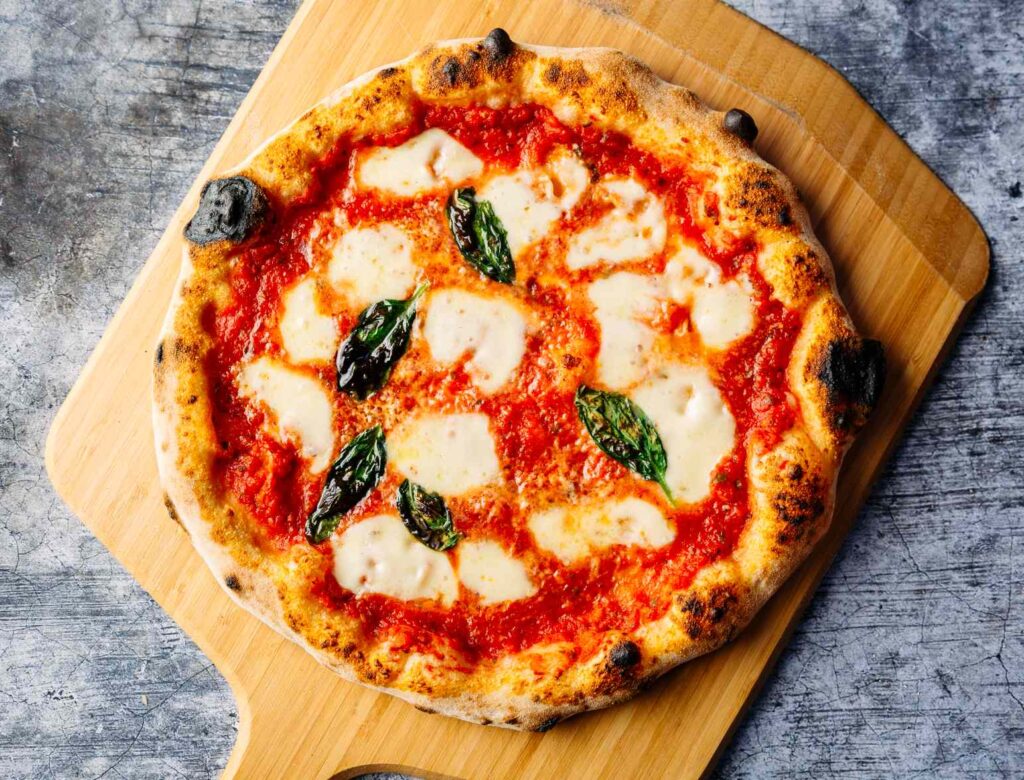 Italian classic margherita pizza