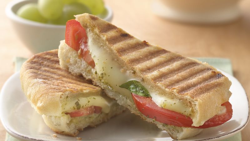 Classic Mozzarella, Tomato, and Basil Panini