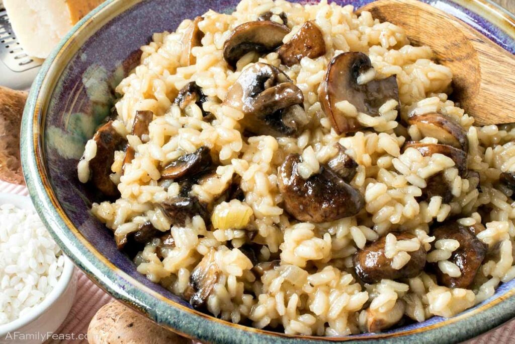 Quick and easy vegetarian Italian recipes Mushroom Risotto