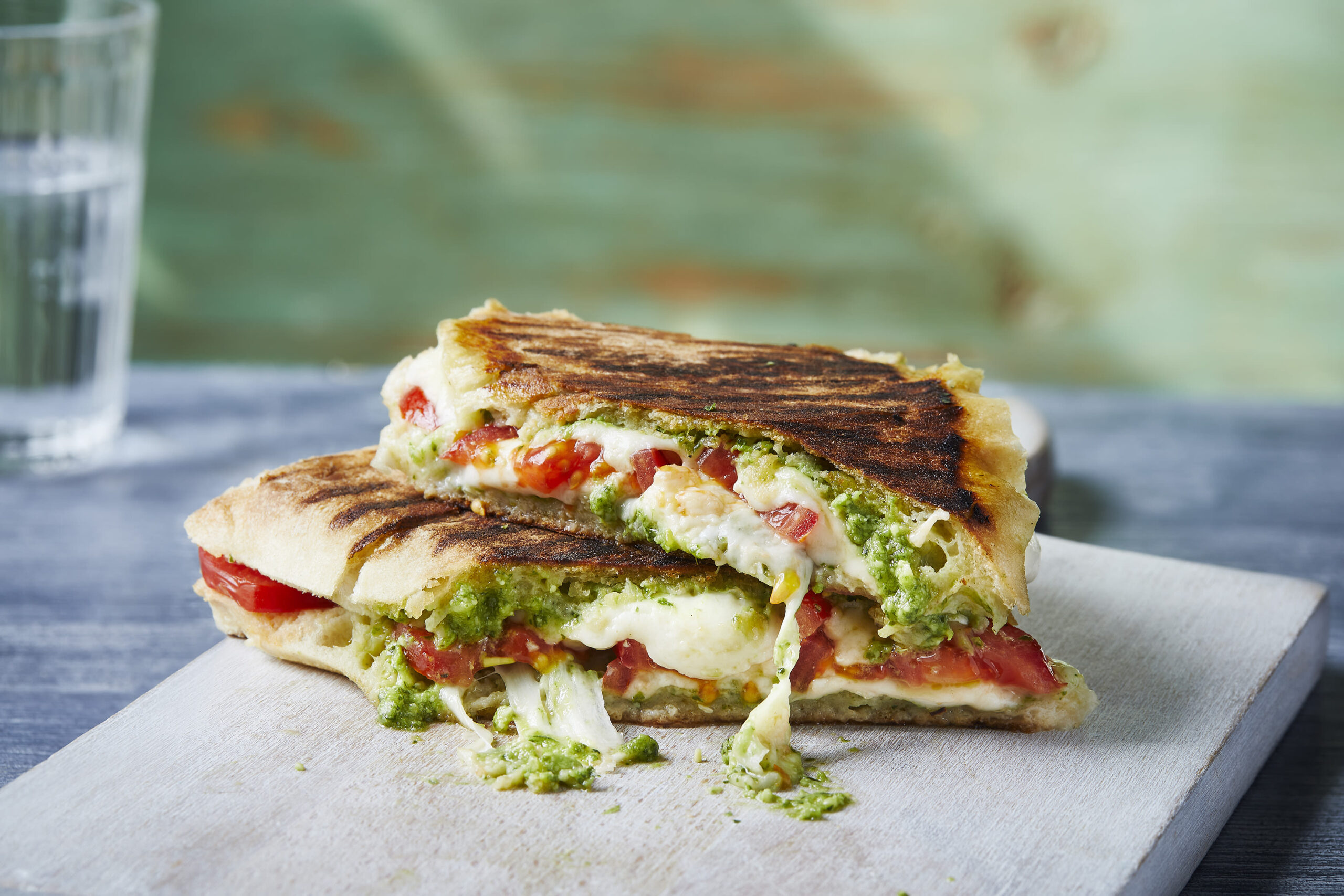 Classic Mozzarella, Tomato, and Basil Panini