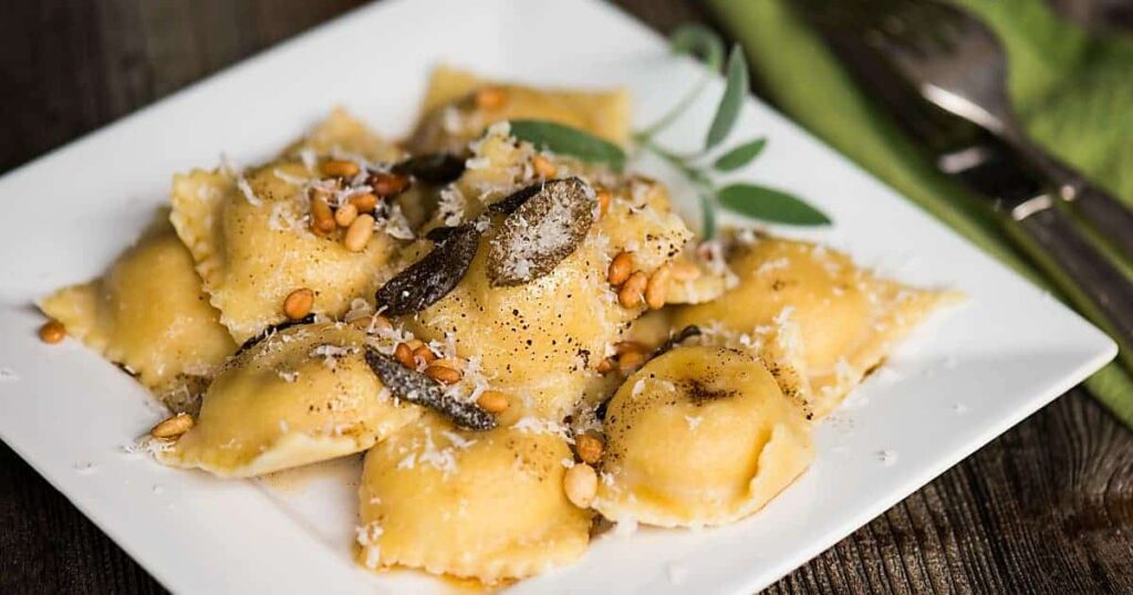 Butternut Squash Ravioli with Sage Butter