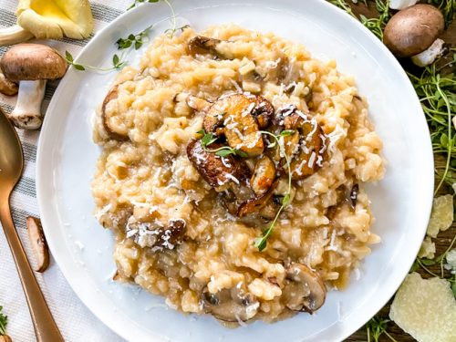 ITALIAN VEGETARIAN CROCKPOT RECIPES Creamy Mushroom Risotto