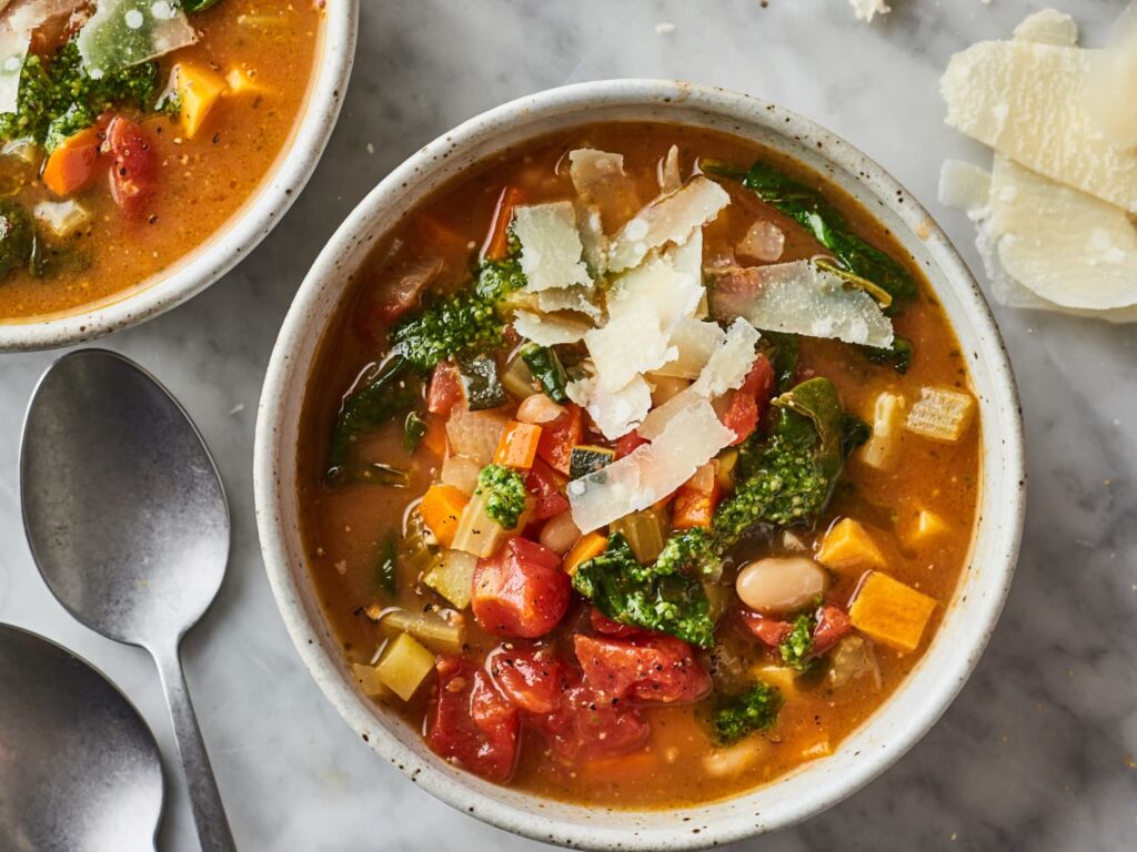 BEST Italian Vegetarian Soup Recipes Classic Minestrone Soup 