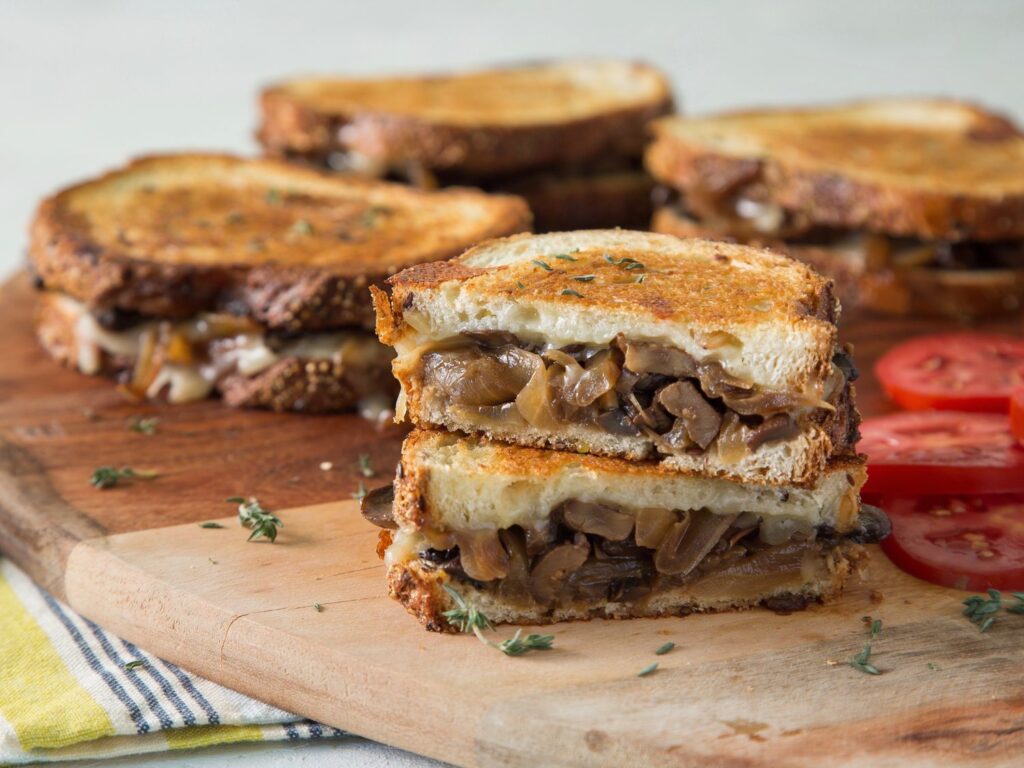 Portobello Mushroom and Caramelized Onion Panini