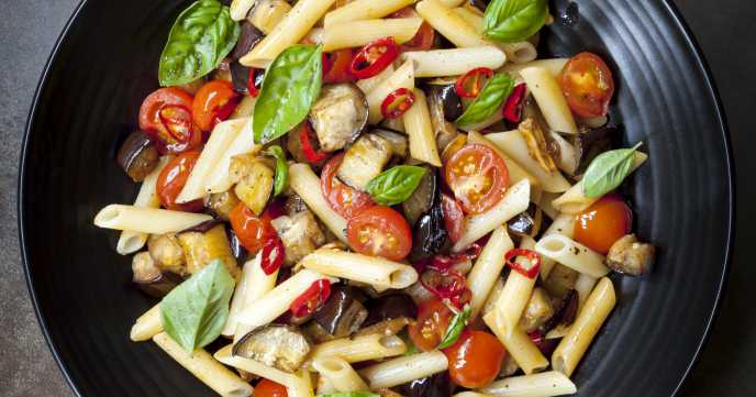 Rigatoni with Roasted Vegetable Sauce