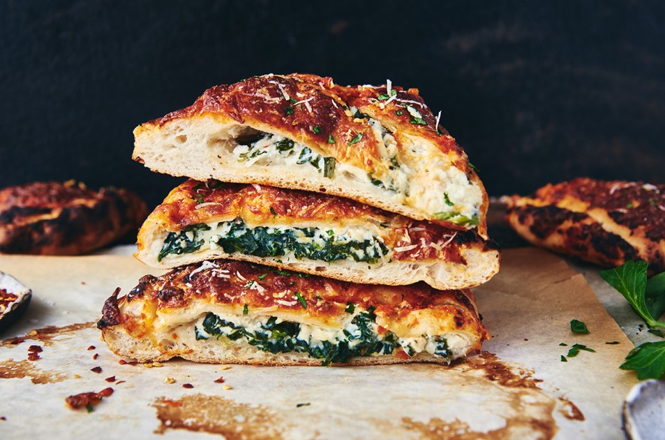 Ricotta and Spinach Calzone