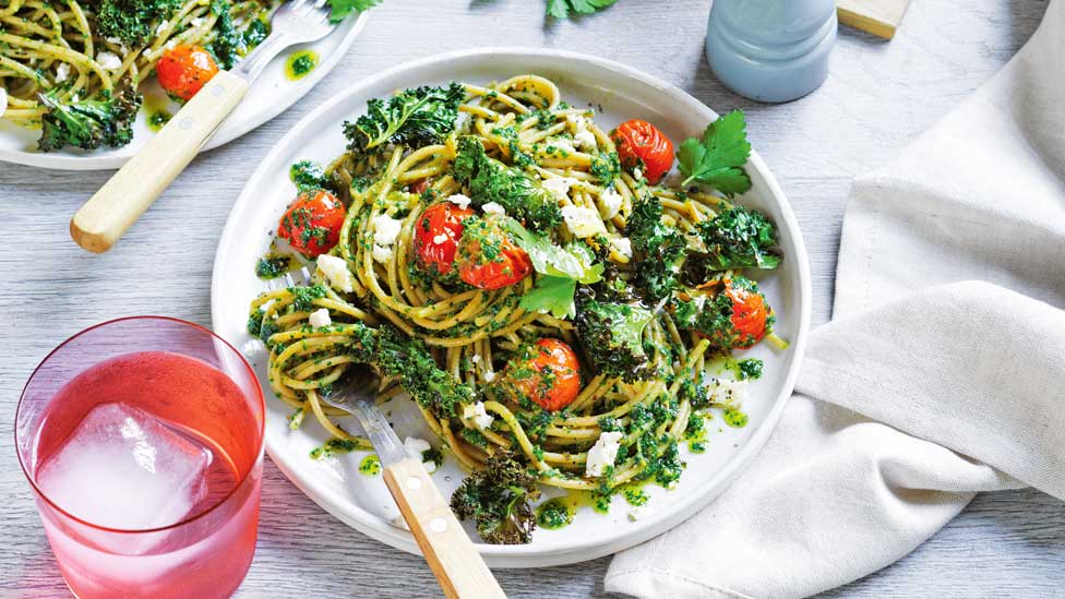 pesto pasta for vegetarian