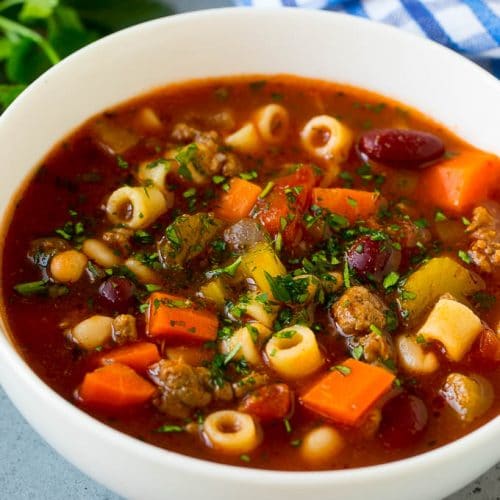  Pasta Fagioli slow cooker vegetarian