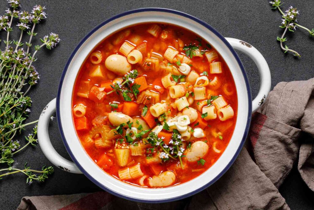 Vegetarian pasta fagioli soup recipes