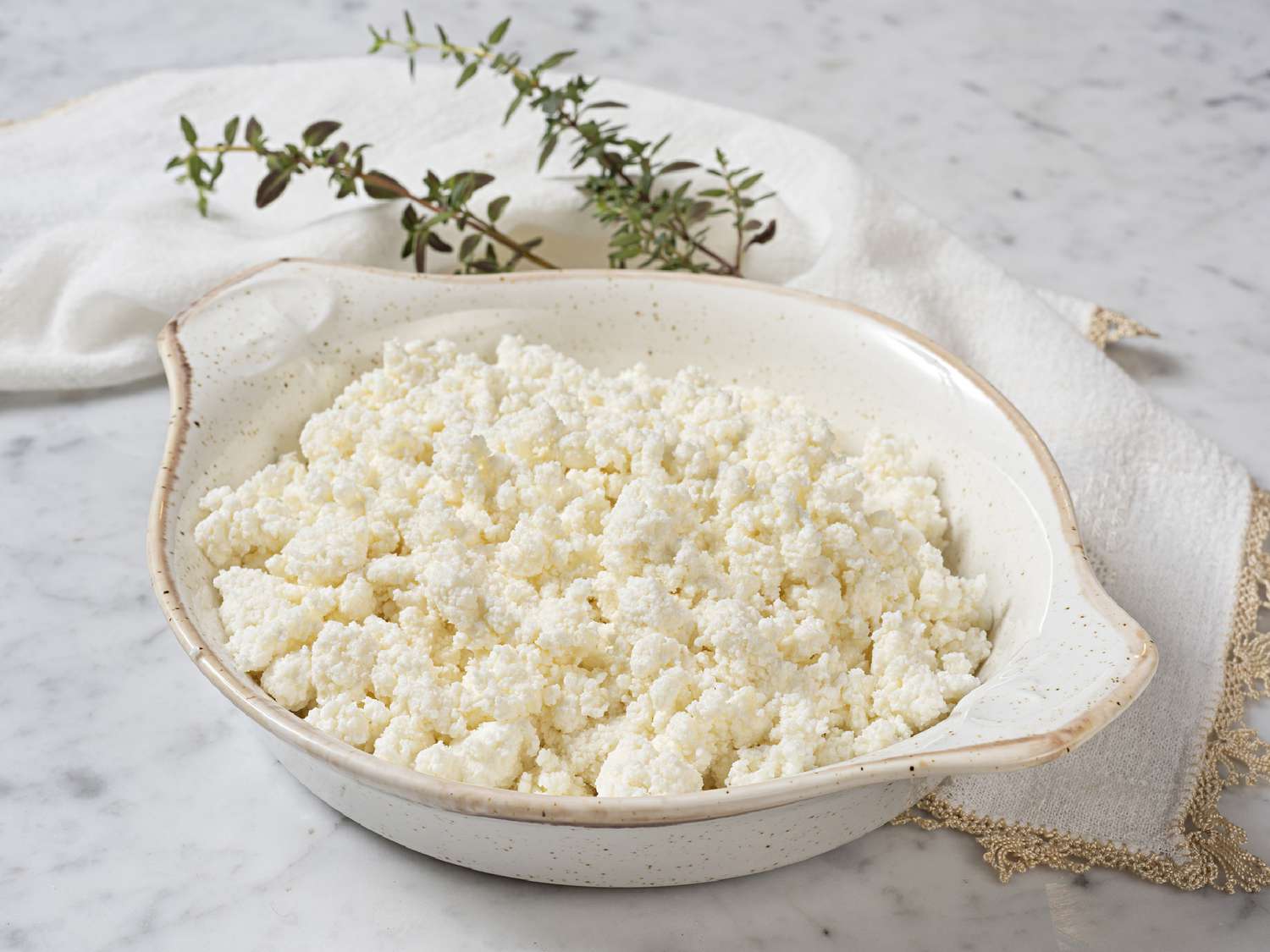 Vegetarian lasagna without pasta: Ricotta Cheese